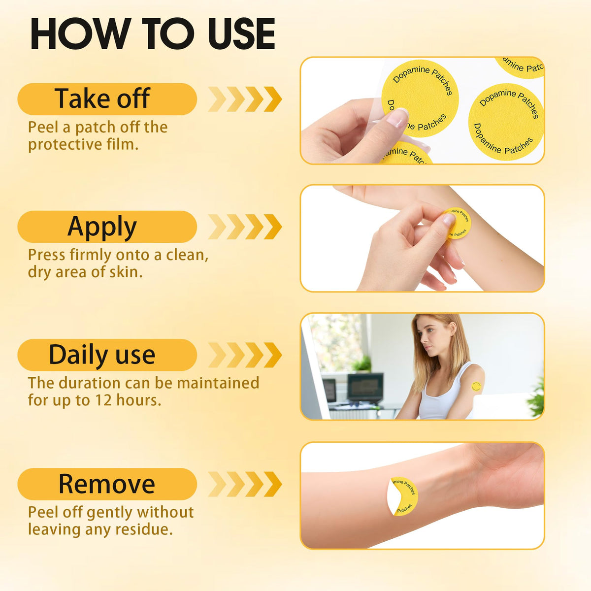 Liftouch Dopamine Patches – Focus, Mood & Motivation | Natural Transdermal