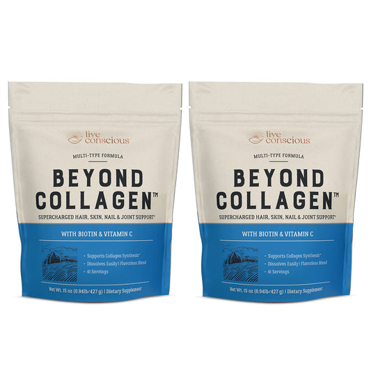 Live Conscious Beyond Collagen Multi Collagen Powder 2-Pack - Calm Era