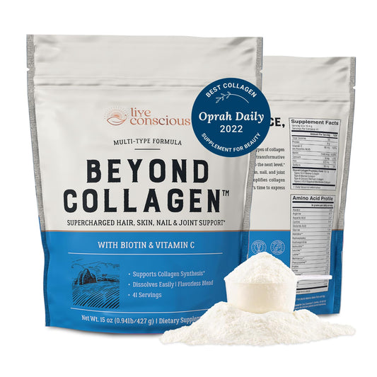 Live Conscious Beyond Collagen Powder for Women – 41 Servings - Calm Era