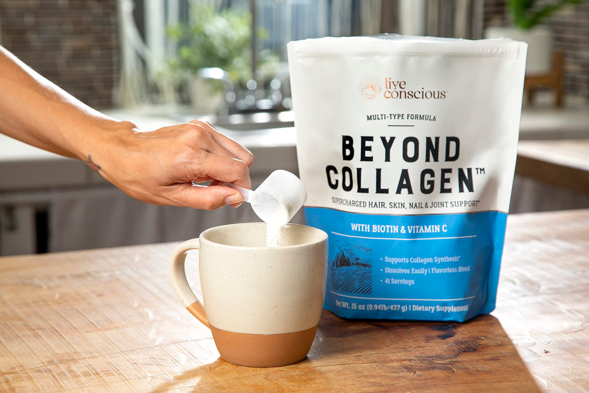 Live Conscious Beyond Collagen Powder for Women – 41 Servings - Calm Era