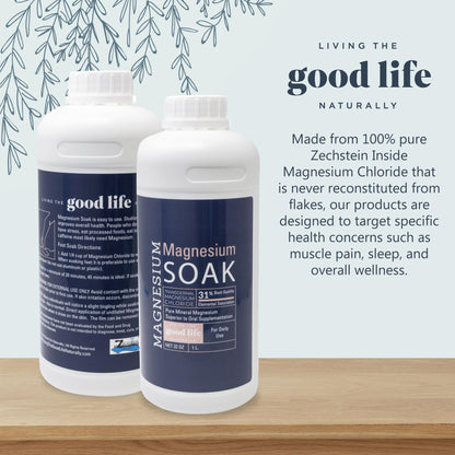 Baño de Aceite de Magnesio Zechstein Puro – Magnesio Transdérmico | 32oz
