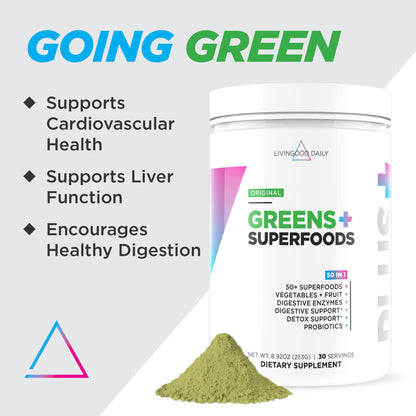 Livingood Daily Greens & Superfood Powder — Original, 30 Servicios