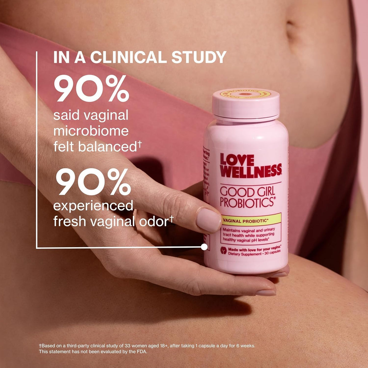 Love Wellness Good Girl Probiotics – 9-Strain Vaginal Health | 30 Capsules - Calm Era