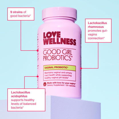 Love Wellness Good Girl Probiotics – 9-Strain Vaginal Health | 30 Capsules - Calm Era