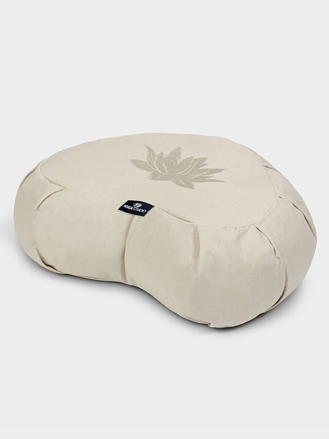 Yoga Studio Crescent Lotus Zafu Buckwheat Cushion – GOTS Organic Cotton