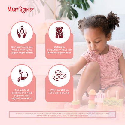 MaryRuth Organics Kids Probiotics Gummies – Digestive Health | 60 Count