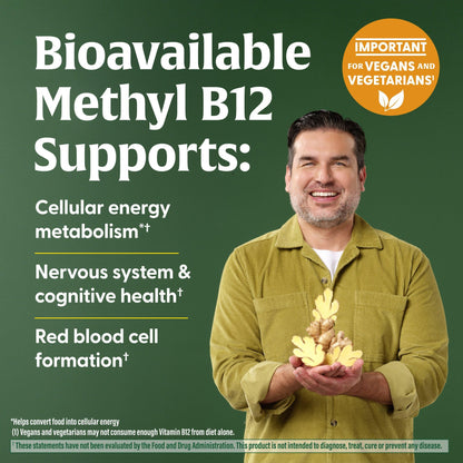 Gominolas energéticas de vitamina B12 de MegaFood — Jengibre, USDA Organic, 70 unidades