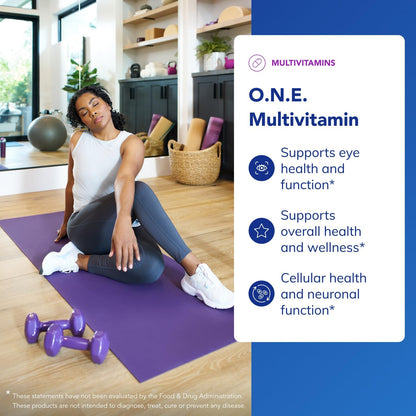 Pure Encapsulations O.N.E. Multivitamin | Once Daily with Lutein, CoQ10 & Metafolin | 60 Capsules