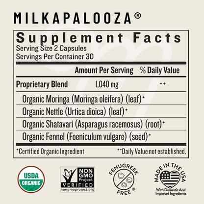 Legendairy Milk Milkapalooza Lactation Supplement 60ct | Fenugreek-Free
