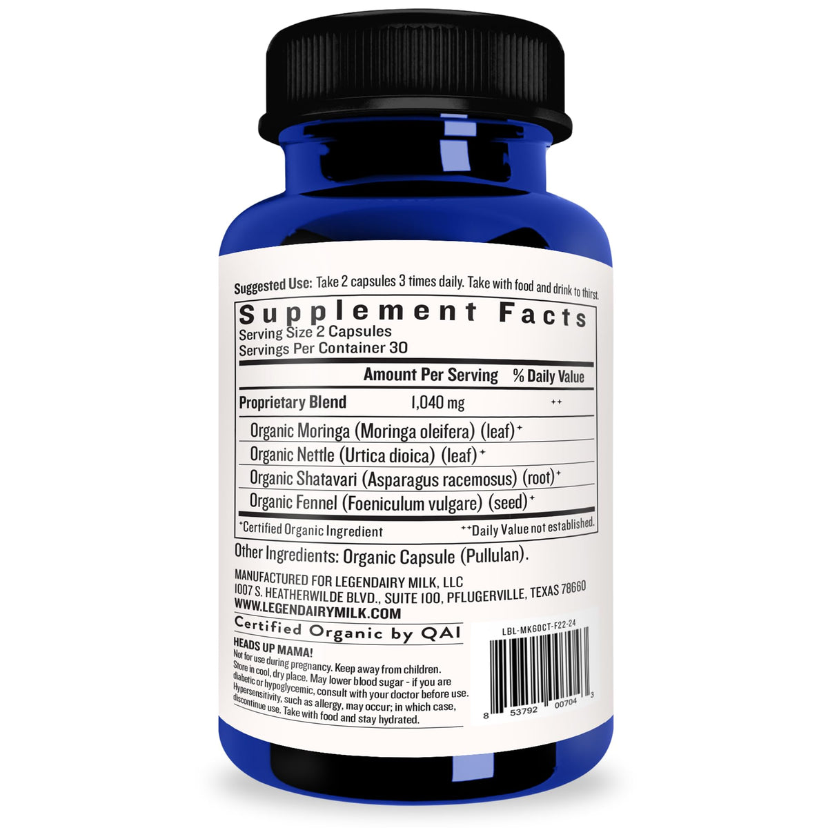 Legendairy Milk Milkapalooza Lactation Supplement 60ct | Fenugreek-Free
