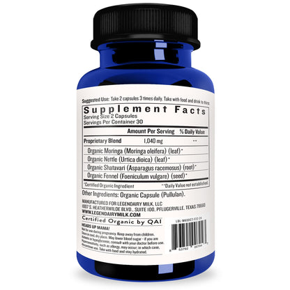 Legendairy Milk Milkapalooza Lactation Supplement 60ct | Fenugreek-Free