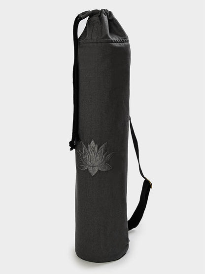Bolsa para esterilla de yoga Yoga Studio GOTS de algodón orgánico con loto