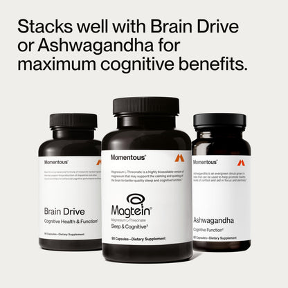 Momentous Magtein Magnesium L-Threonate – Brain & Sleep | 30 Servings - Calm Era