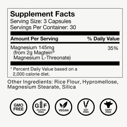 Momentous Magtein Magnesium L-Threonate – Brain & Sleep | 30 Servings - Calm Era