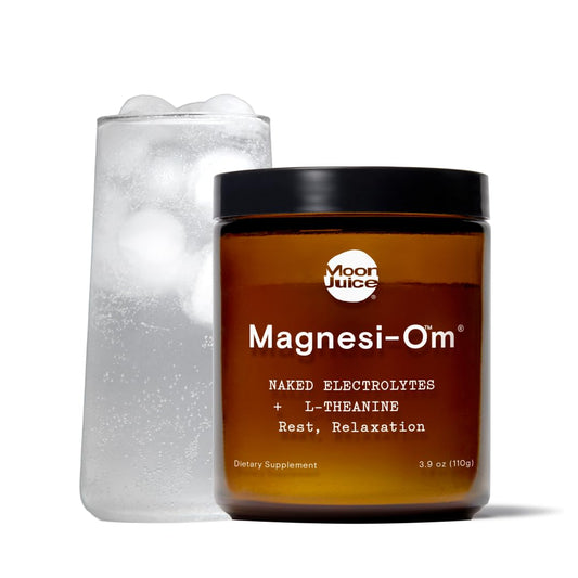 Moon Juice Magnesi-Om Polvo de Magnesio con L-Teanina | Soporte para el Sueño, la Calma y la Digestión | 30 Porciones