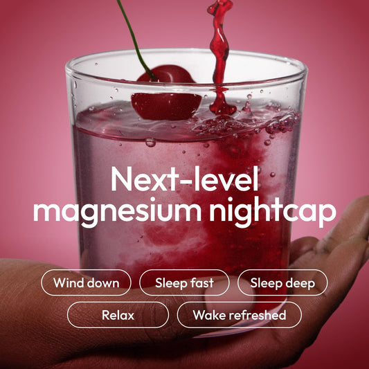 Moon Juice Sleepy Magnesi-Om – Magnesium Sleep Support with L-Theanine & Plant-Based Melatonin (Cherry, 35 Servings) - Calm Era