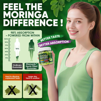 Moringa Gummies 1000mg Sugar-Free 13-in-1 | 60ct | USA Made