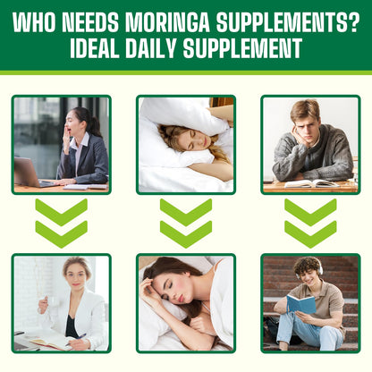 Moringa Orgánica en Polvo 2000mg Superalimento Verde 18 en 1 | 60 Porciones