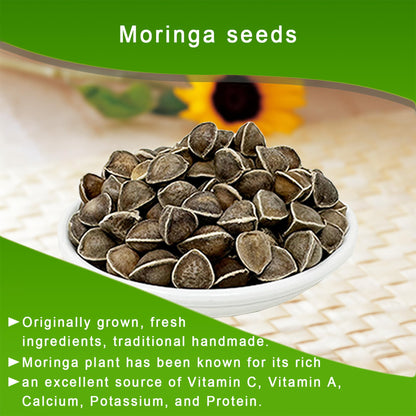 Premium Moringa Oleifera Seeds from India 8oz | 100% Natural Superfood
