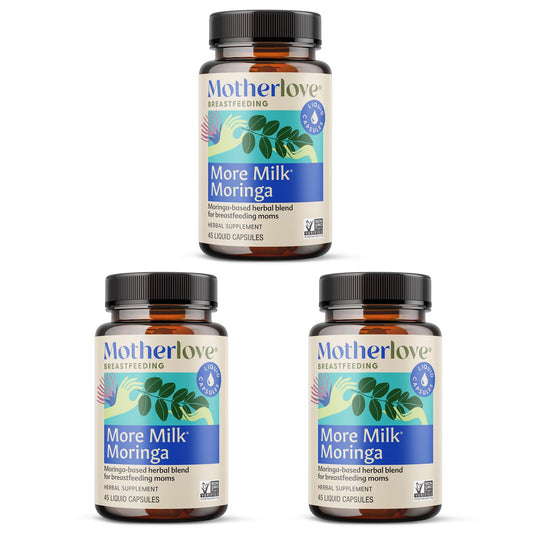 Motherlove More Milk Moringa Cápsulas para la Lactancia 135u | Sin Fenogreco
