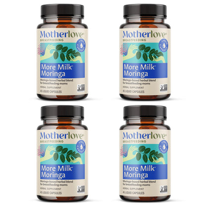 Motherlove More Milk Moringa Cápsulas para la Lactancia 180ud | Sin Fenogreco