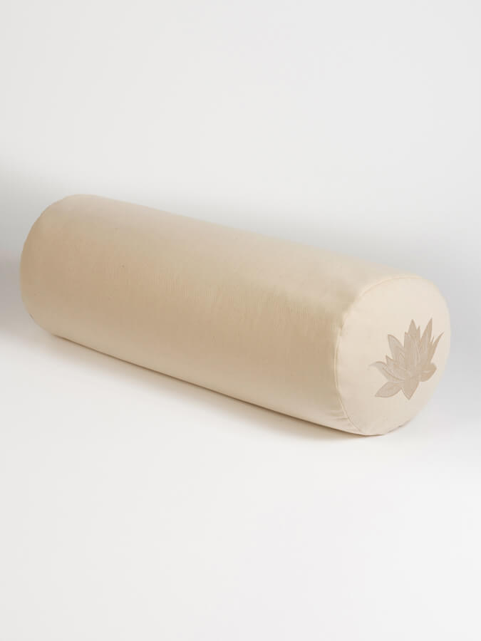 GOTS Organic Cotton Buckwheat Lotus Meditation Bolster