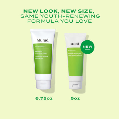 Murad Renewing Cleansing Cream – Lactic Acid & Vitamin E Face Cleanser 5oz