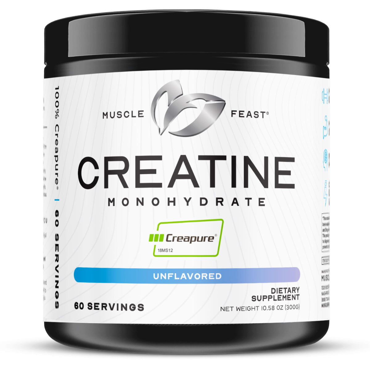 Muscle Feast Creatina Creapure sin sabor – 300g