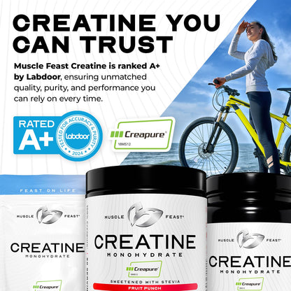 Muscle Feast Creapure Creatine – Fruit Punch 300g - Calm Era