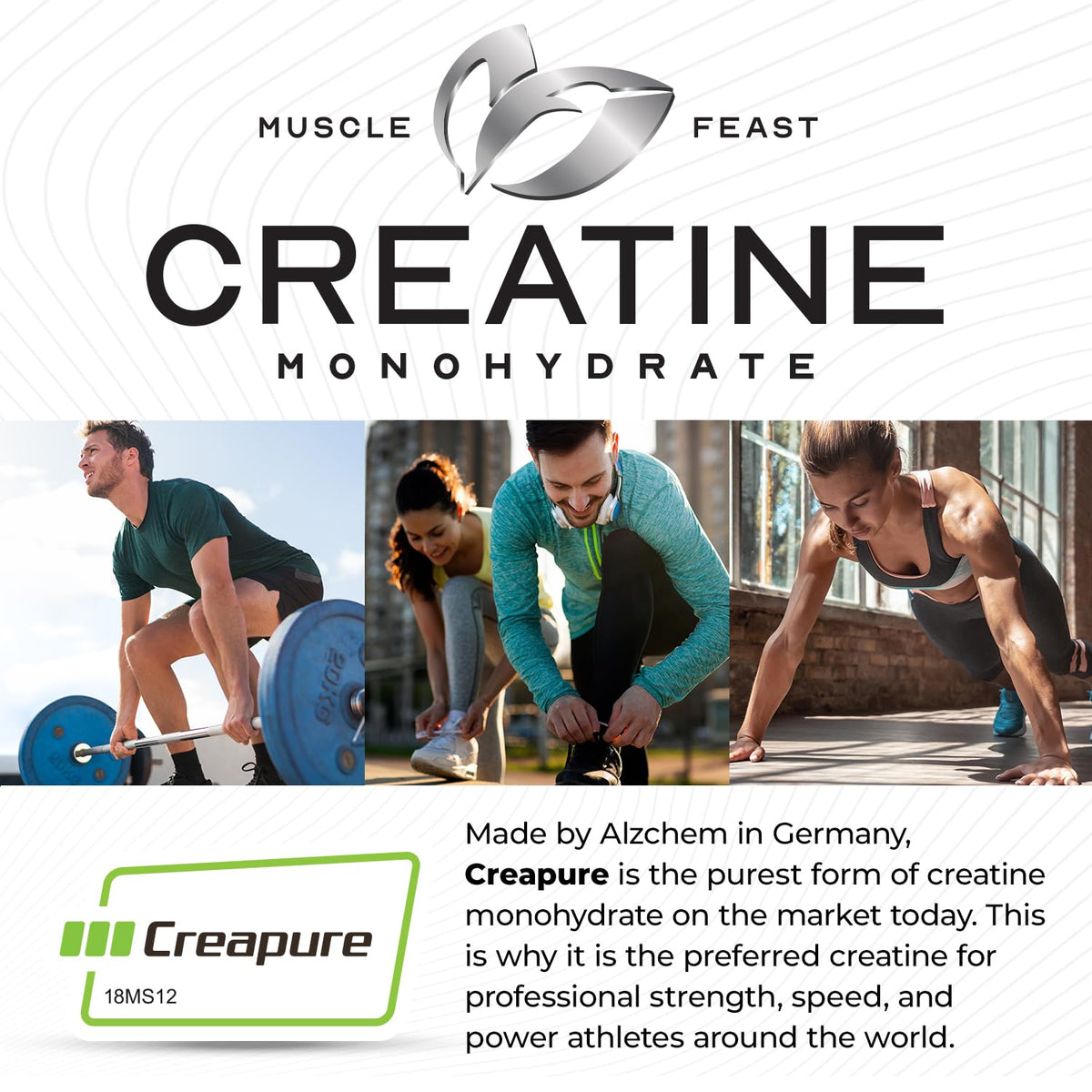 Muscle Feast Creapure Creatine – Fruit Punch 300g - Calm Era