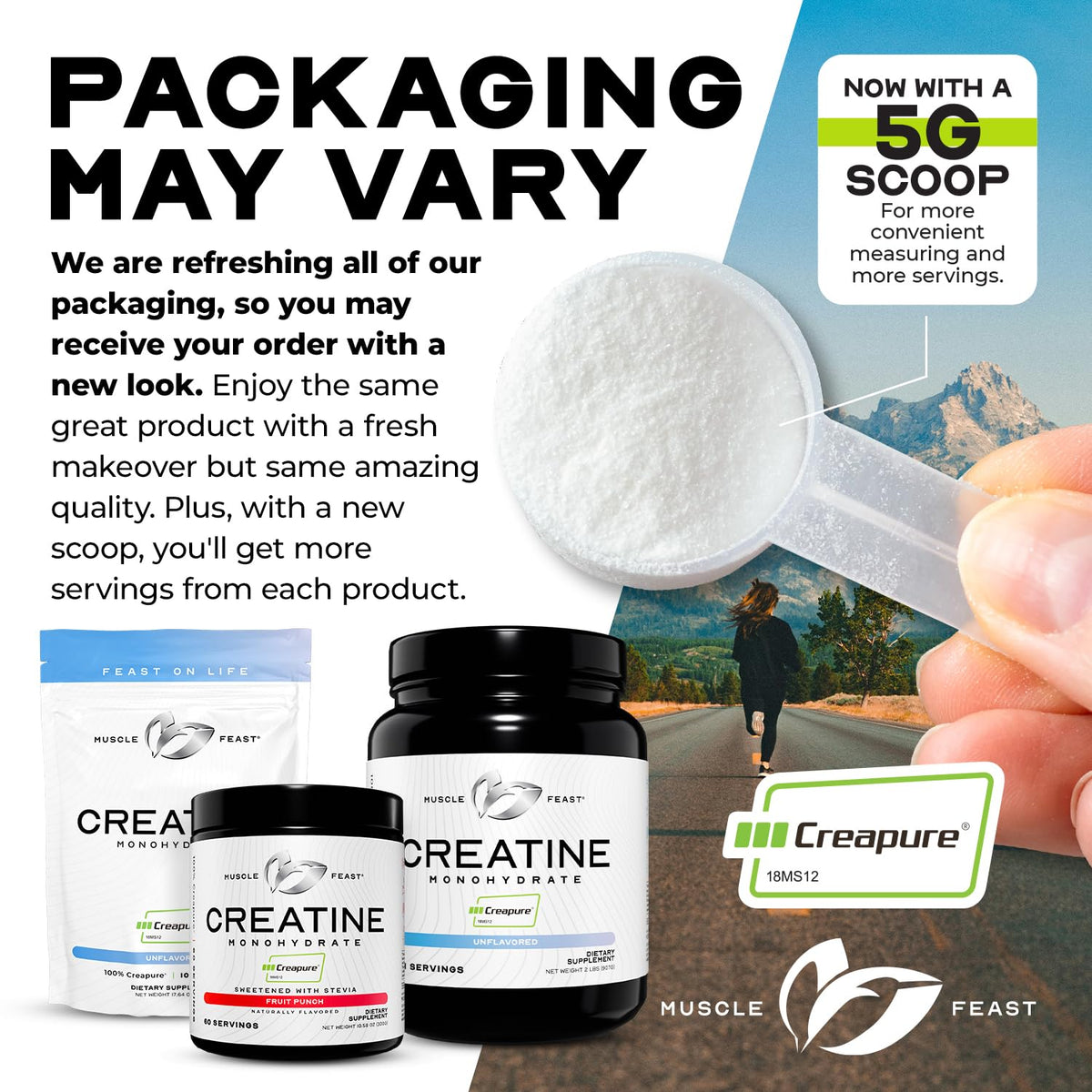 Muscle Feast Creapure Creatine – Fruit Punch 300g - Calm Era