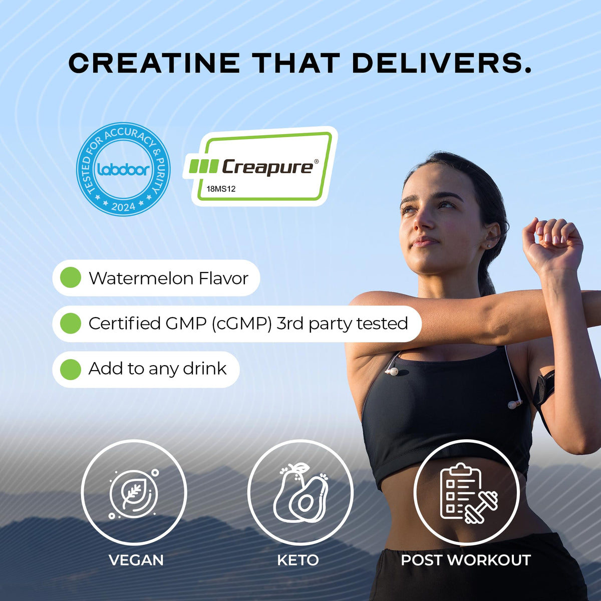 Muscle Feast Creapure Creatine – Watermelon 300g - Calm Era