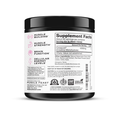Muscle Feast Creapure Creatine – Watermelon 300g - Calm Era