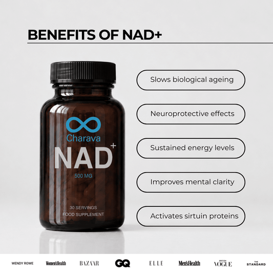 Cápsulas Charava NAD+ 500 mg