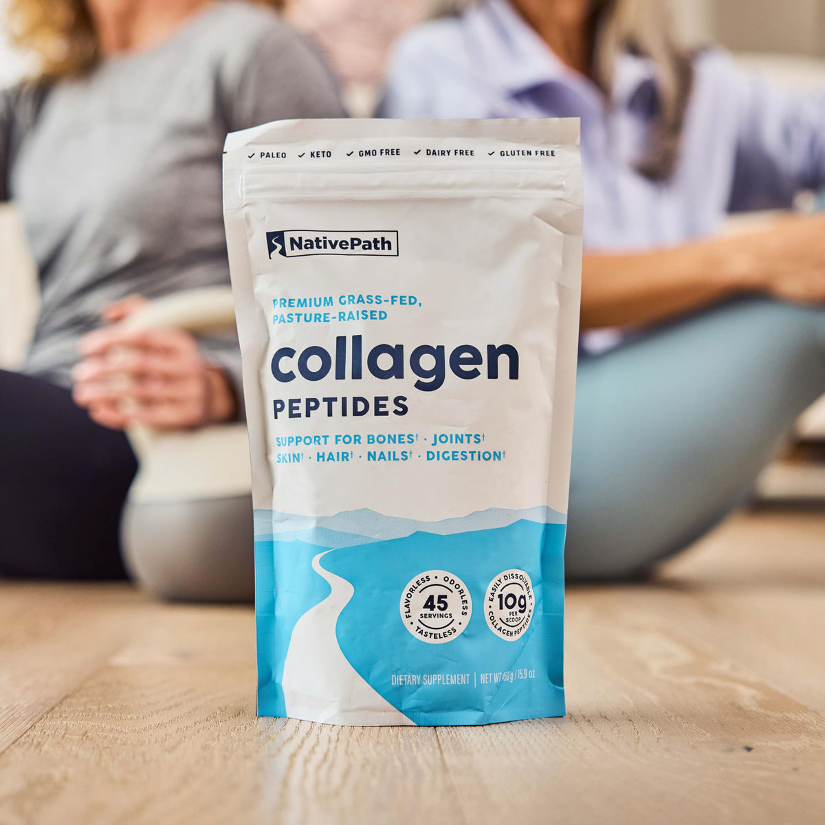 Proteína de péptidos de colágeno NativePath – Colágeno hidrolizado tipo 1 y 3 en polvo para piel, cabello y uñas – 15.9 oz (45 porciones)