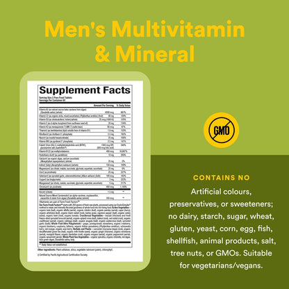 Natural Factors Whole Earth & Sea Multivitamínico para Hombres — 120 Comprimidos