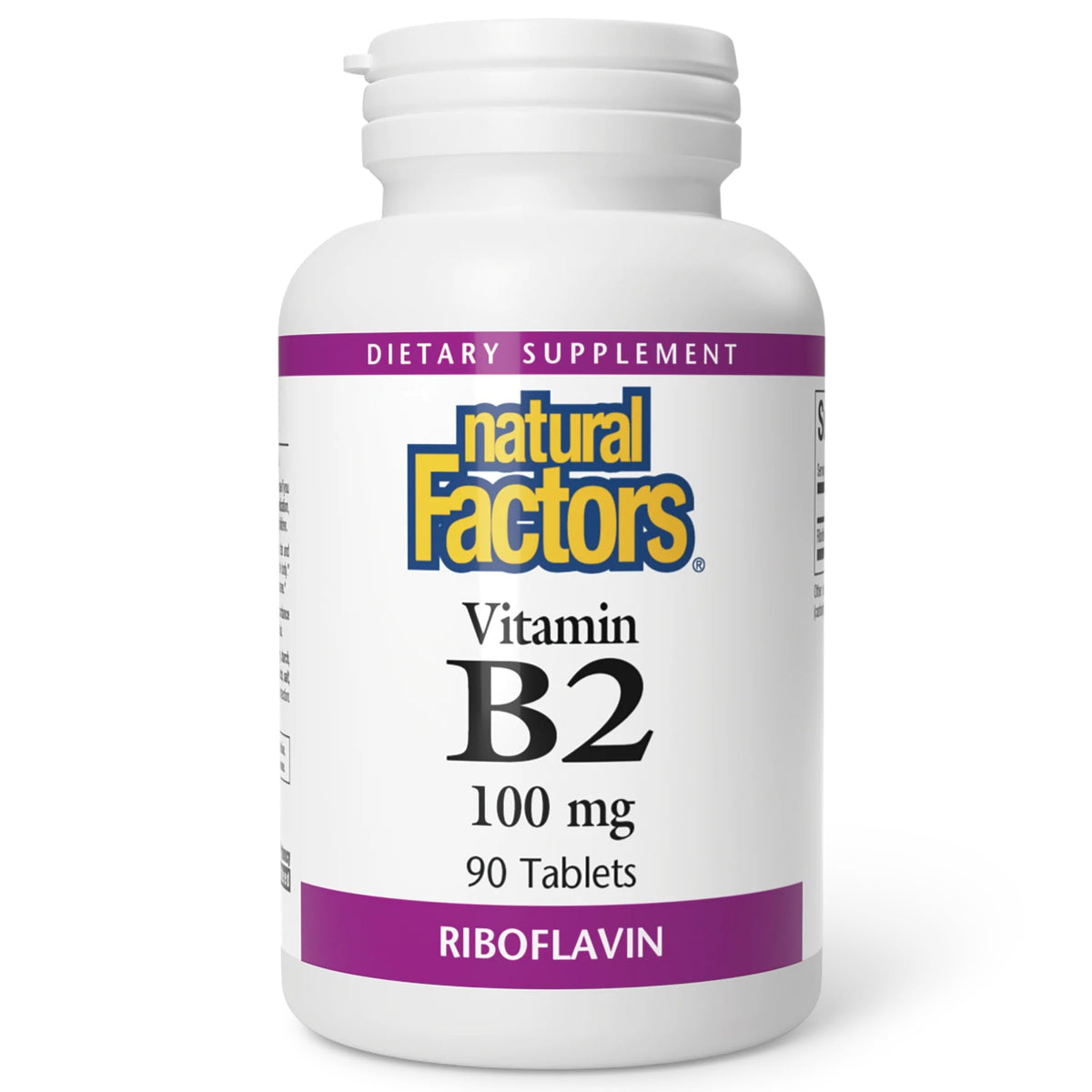 Natural Factors Vitamin B2 Riboflavin 100mg — 90 Tablets