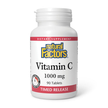 Natural Factors Vitamina C 1000 mg de liberación prolongada — 90 comprimidos