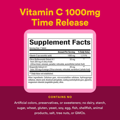 Natural Factors Vitamina C 1000 mg de liberación prolongada — 90 comprimidos