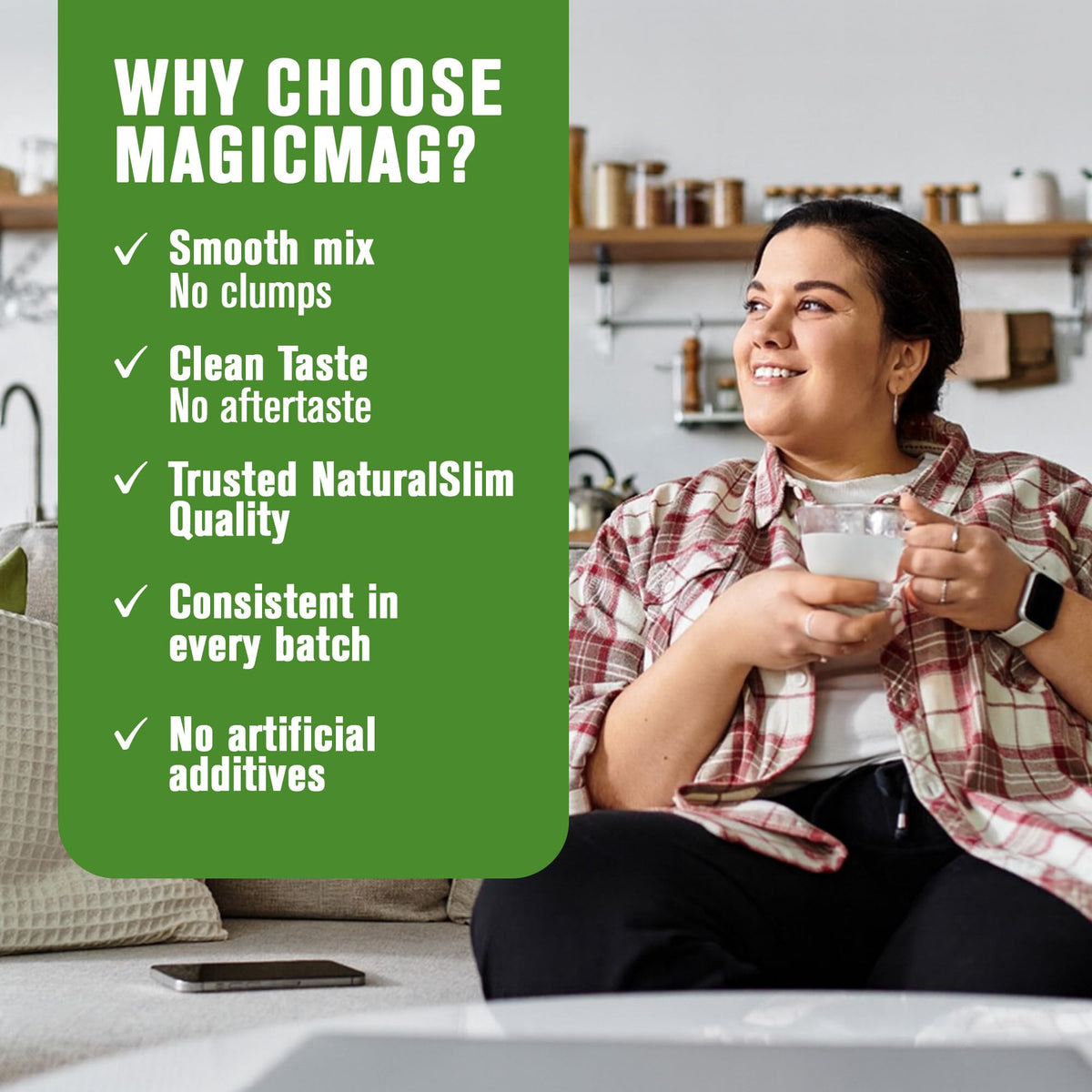 NaturalSlim MagicMag Citrato de Magnesio Puro en Polvo – Mezcla para bebida sabor frambuesa y limón, 8 oz (paquete de 2)