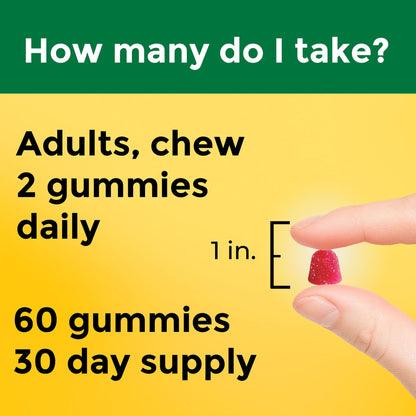 Gomitas de citrato de magnesio de alta absorción de Nature Made 200mg — 60 unidades