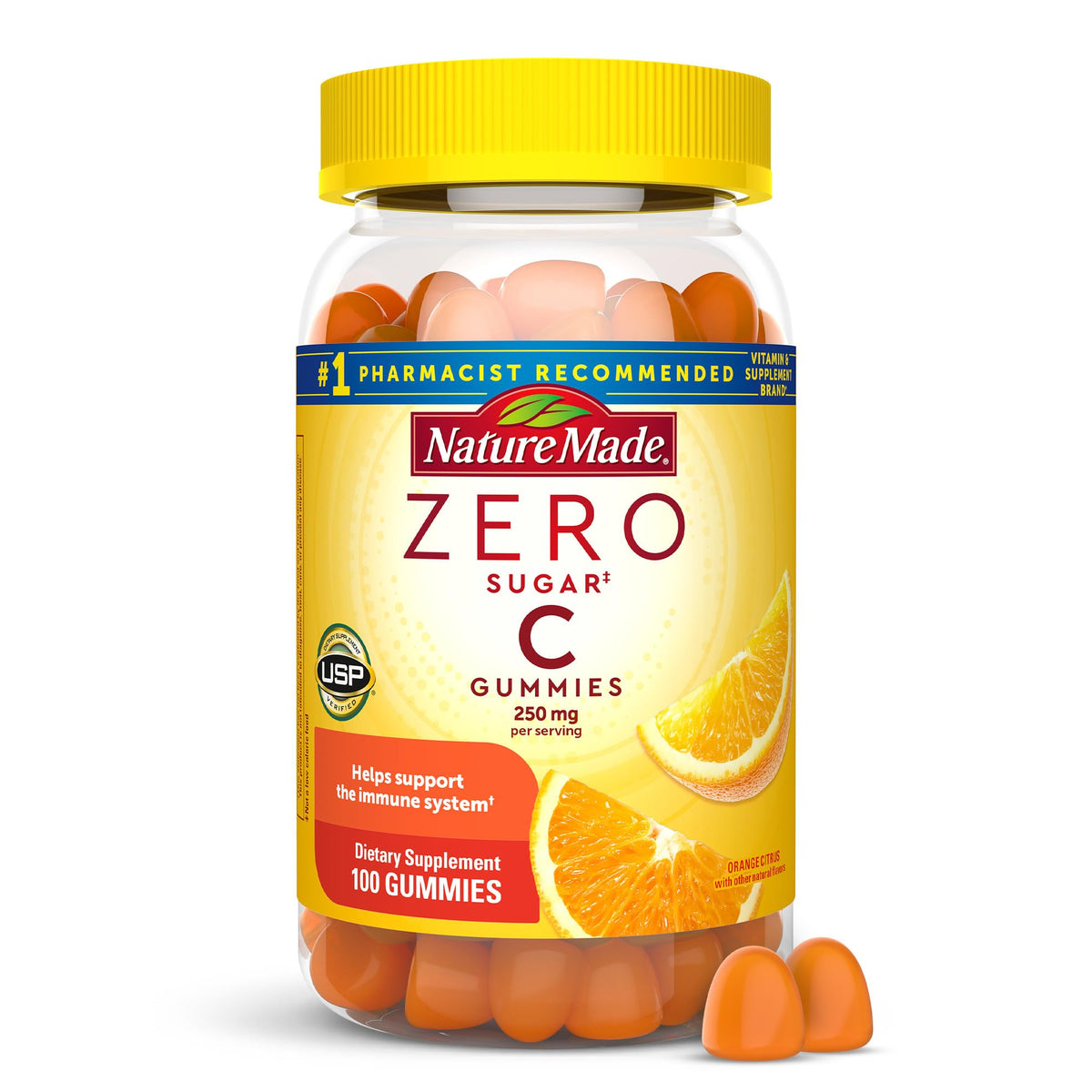 Nature Made Gomitas de vitamina C sin azúcar 250 mg — 100 unidades