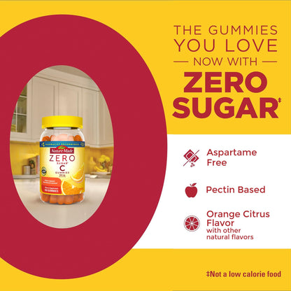 Nature Made Gomitas de vitamina C sin azúcar 250 mg — 100 unidades