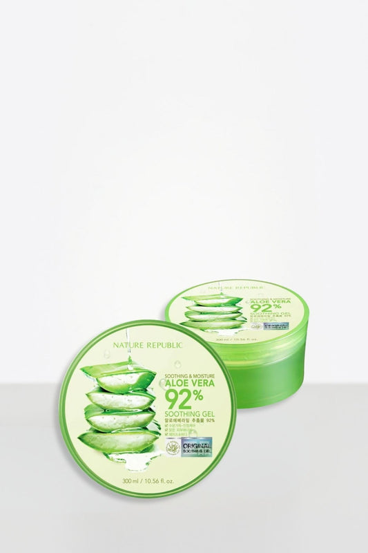Nature Republic Aloe Gel 92% — Soothing & Hydrating, 10.56fl oz - Calm Era