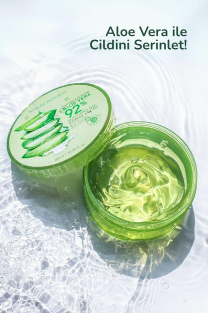 Nature Republic Aloe Gel 92% — Soothing & Hydrating, 10.56fl oz - Calm Era
