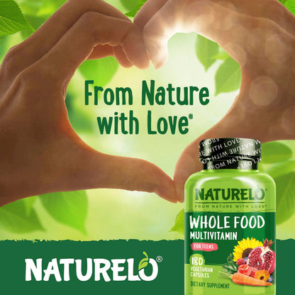 NATURELO Teen Multivitamin for Boys & Girls — 180 Plant-Based, Non-GMO, Vegetarian - Calm Era