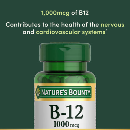 Nature’s Bounty Vitamin B12 1000 mcg, 200 Tablets