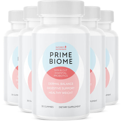 Nature's NutriWave PrimeBiome Probiotic Gummies – 6-Month Supply | 30 Gummies - Calm Era