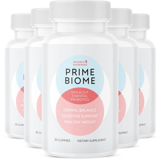 Nature's NutriWave PrimeBiome Probiotic Gummies – 6-Month Supply | 30 Gummies - Calm Era