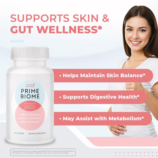 Nature's NutriWave PrimeBiome Probiotic Gummies – 6-Month Supply | 30 Gummies - Calm Era
